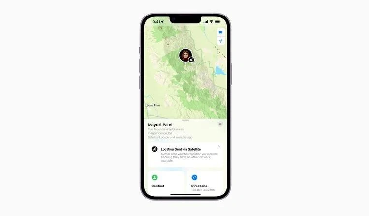 莱西苹果14维修分享iPhone14系列中 FindMy功能通过卫星分享位置方法教程 